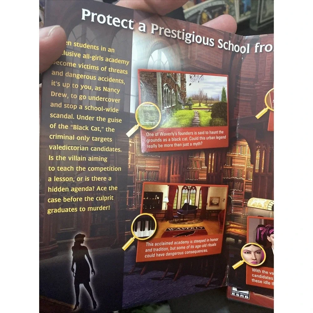 Nancy Drew #21: Warnings at Waverly Academy (Two Disc Set) - PC Game CD Rom #62a